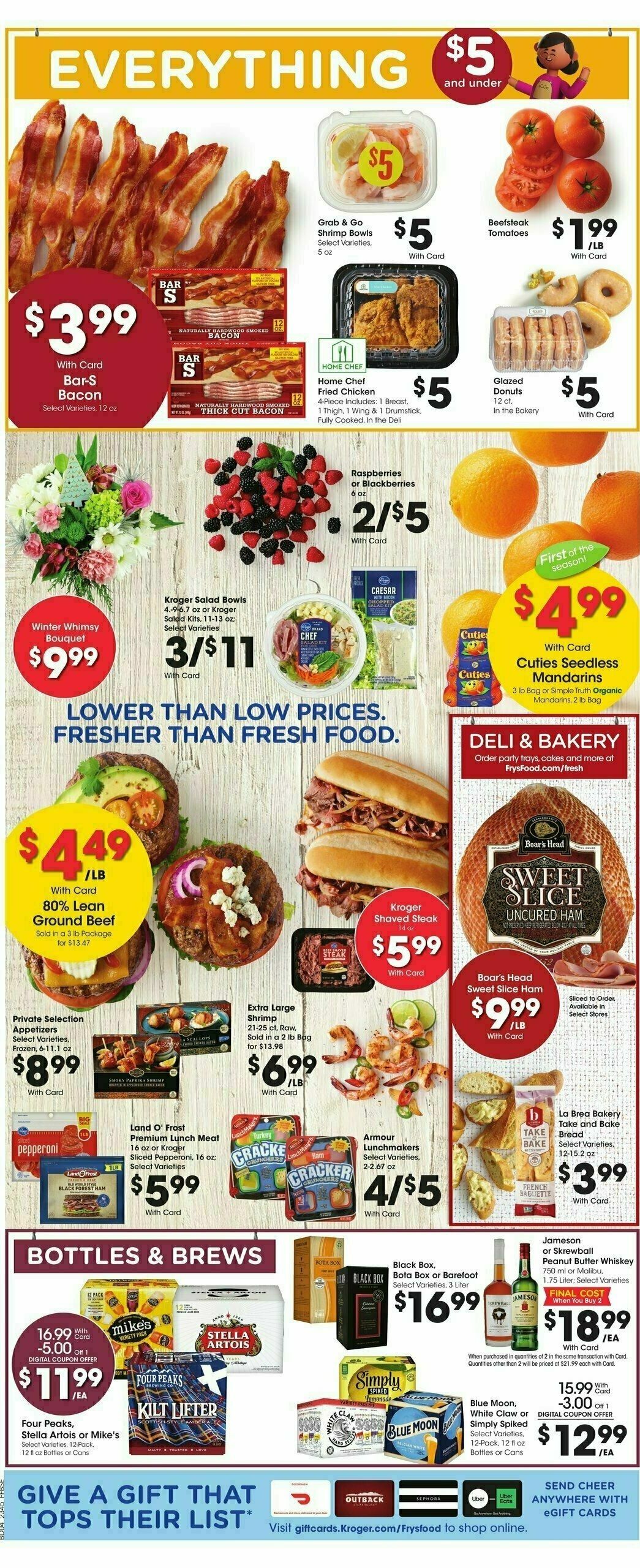 Fry's Food Weekly Ad from December 6