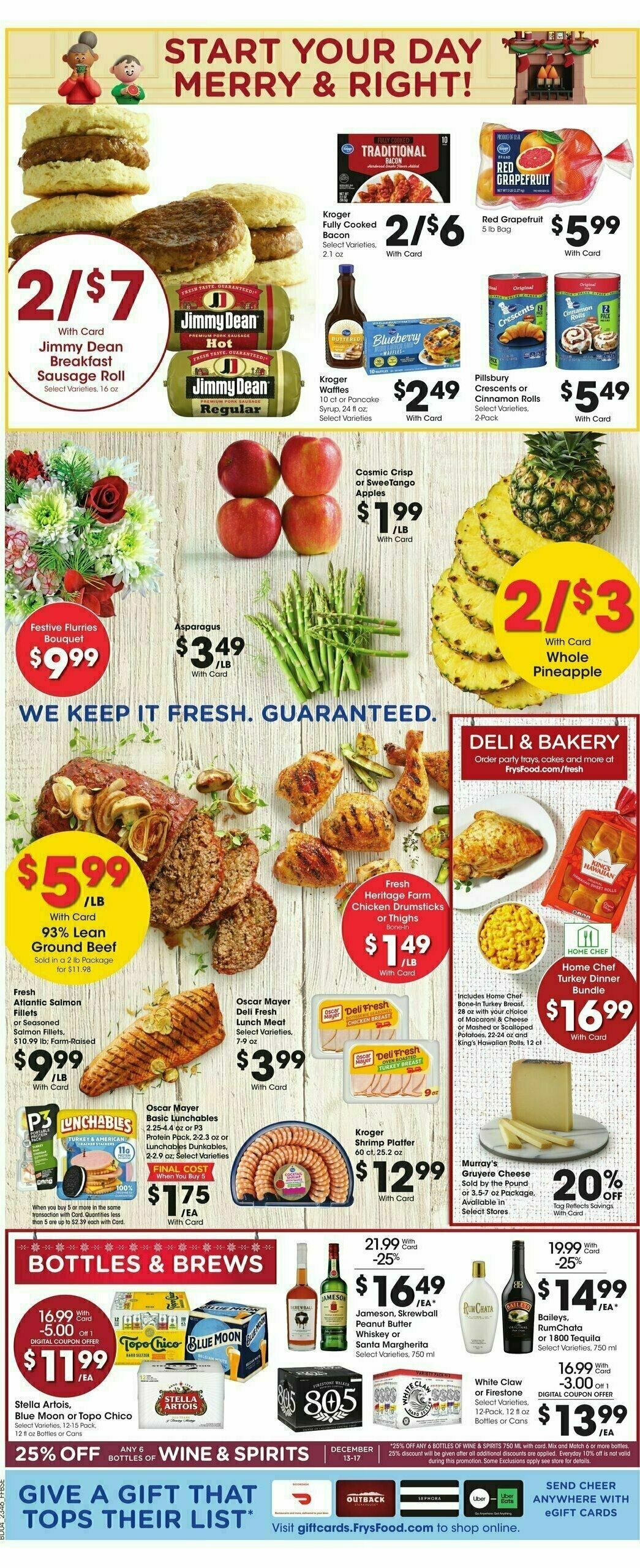 Fry's Food Weekly Ad from December 13