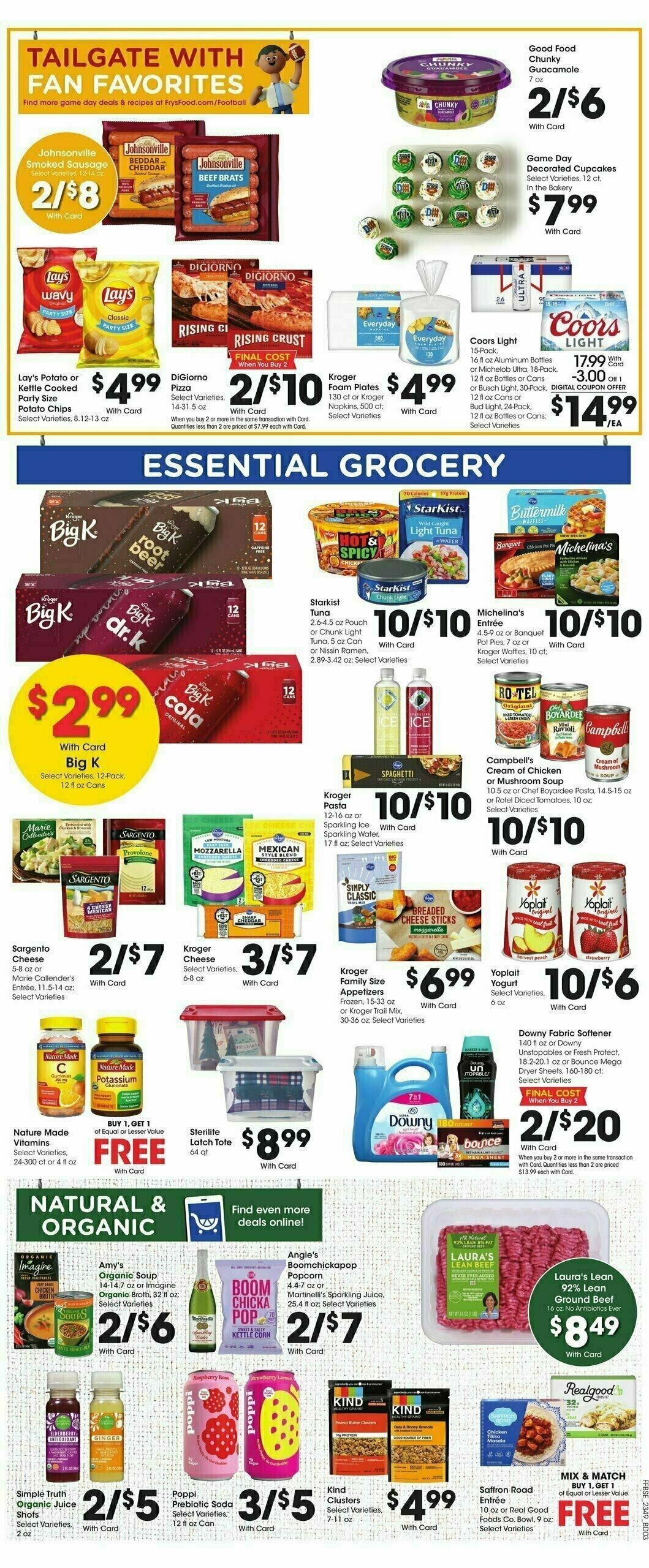 Fry's Food Weekly Ad from January 3