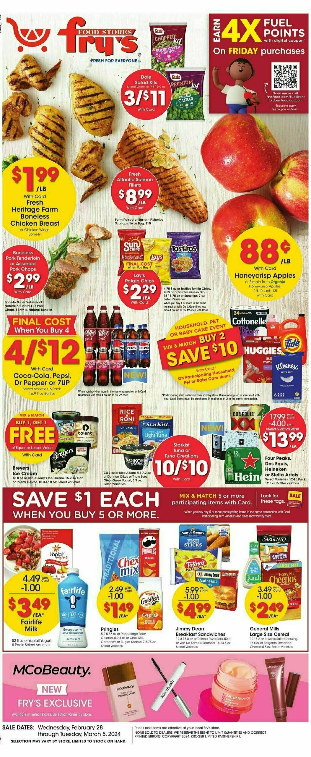 Fry's Food Weekly Ad from February 28