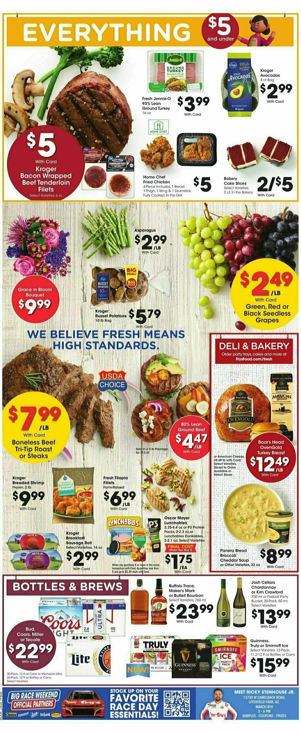 Fry's Food Weekly Ad from February 28