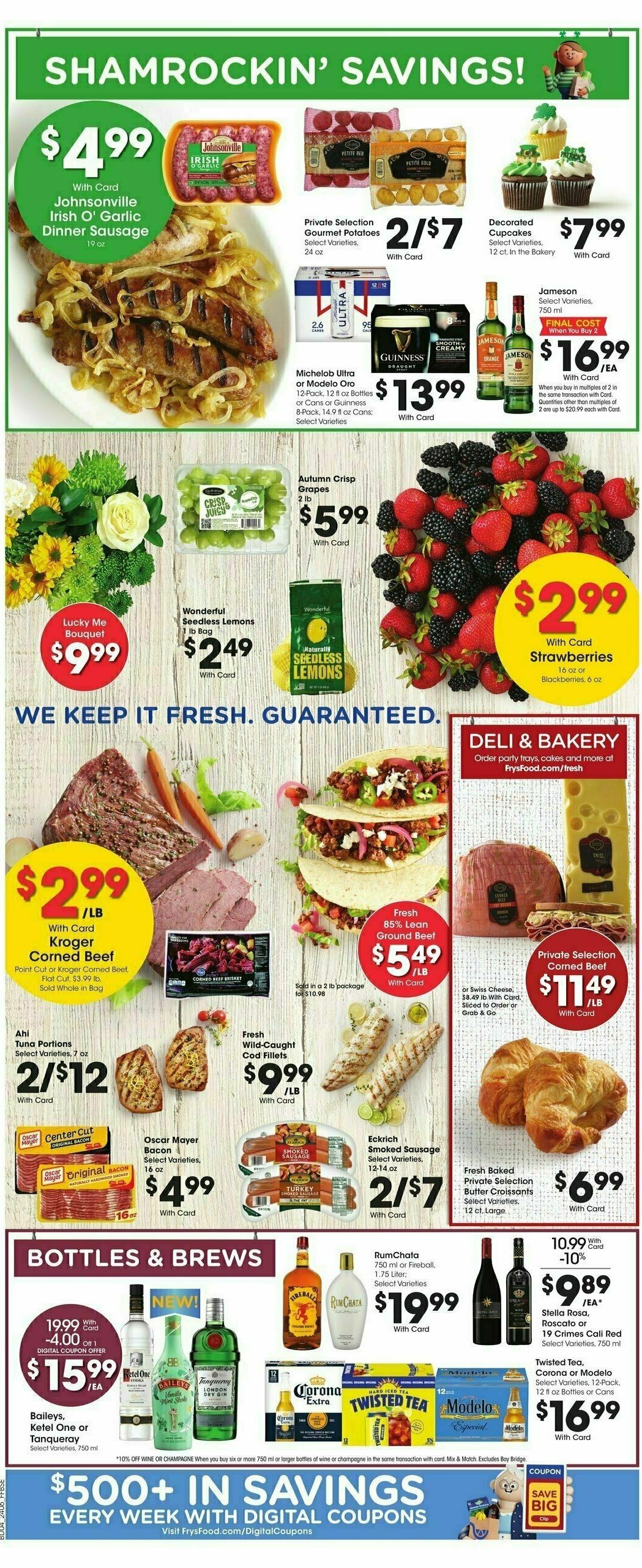 Fry's Food Weekly Ad from March 13