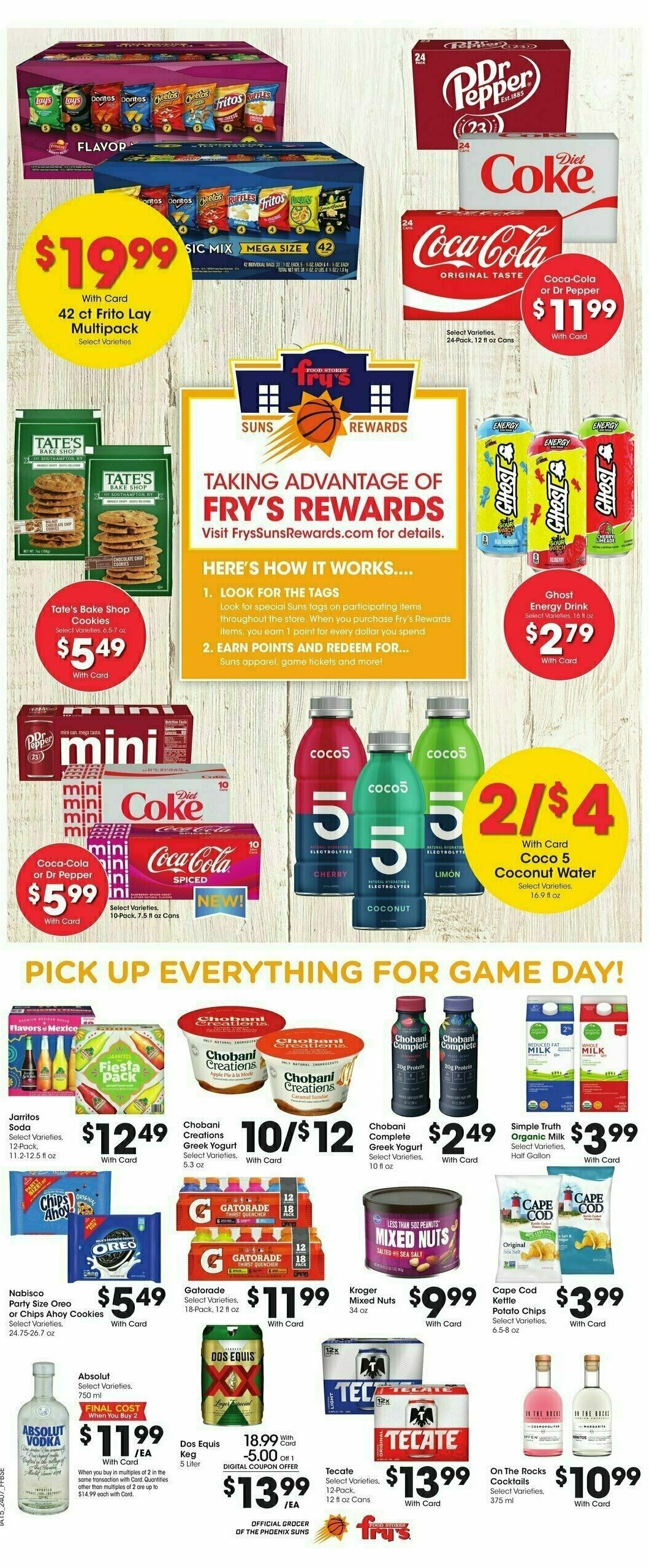 Fry's Food Weekly Ad from March 20