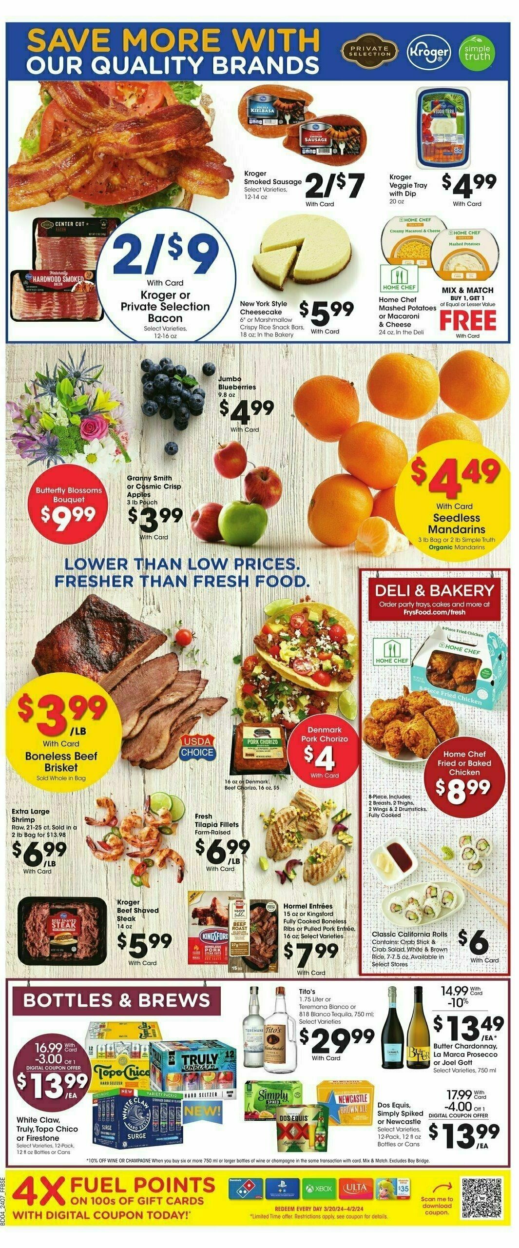 Fry's Food Weekly Ad from March 20