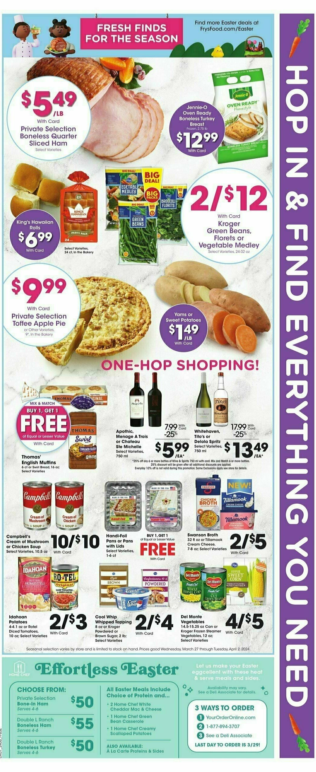 Fry's Food Weekly Ad from March 27