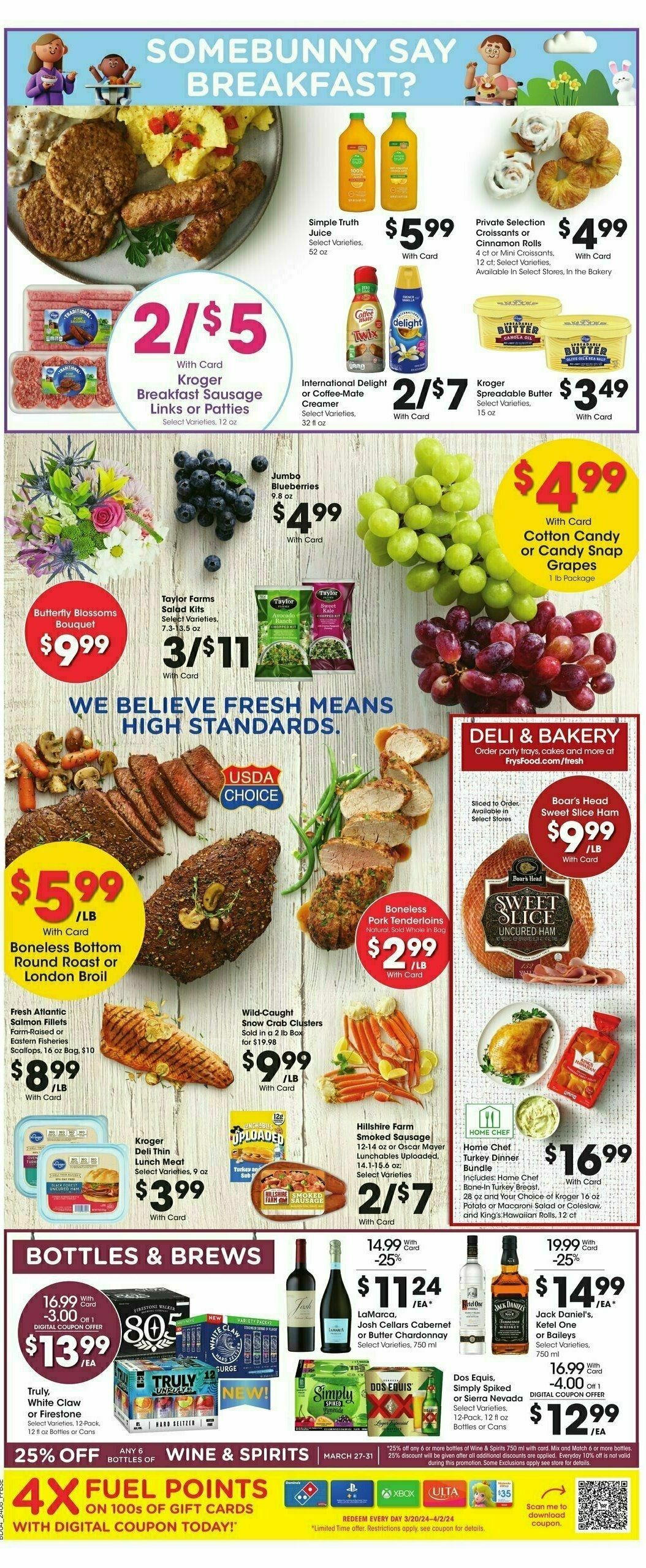 Fry's Food Weekly Ad from March 27