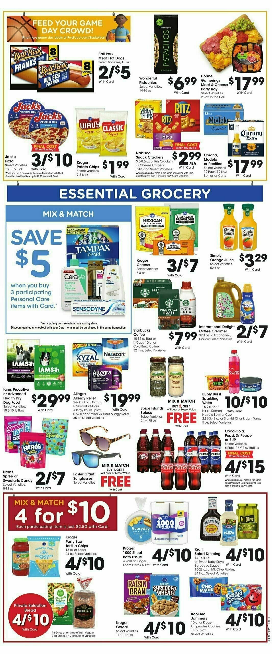 Fry's Food Weekly Ad from April 3