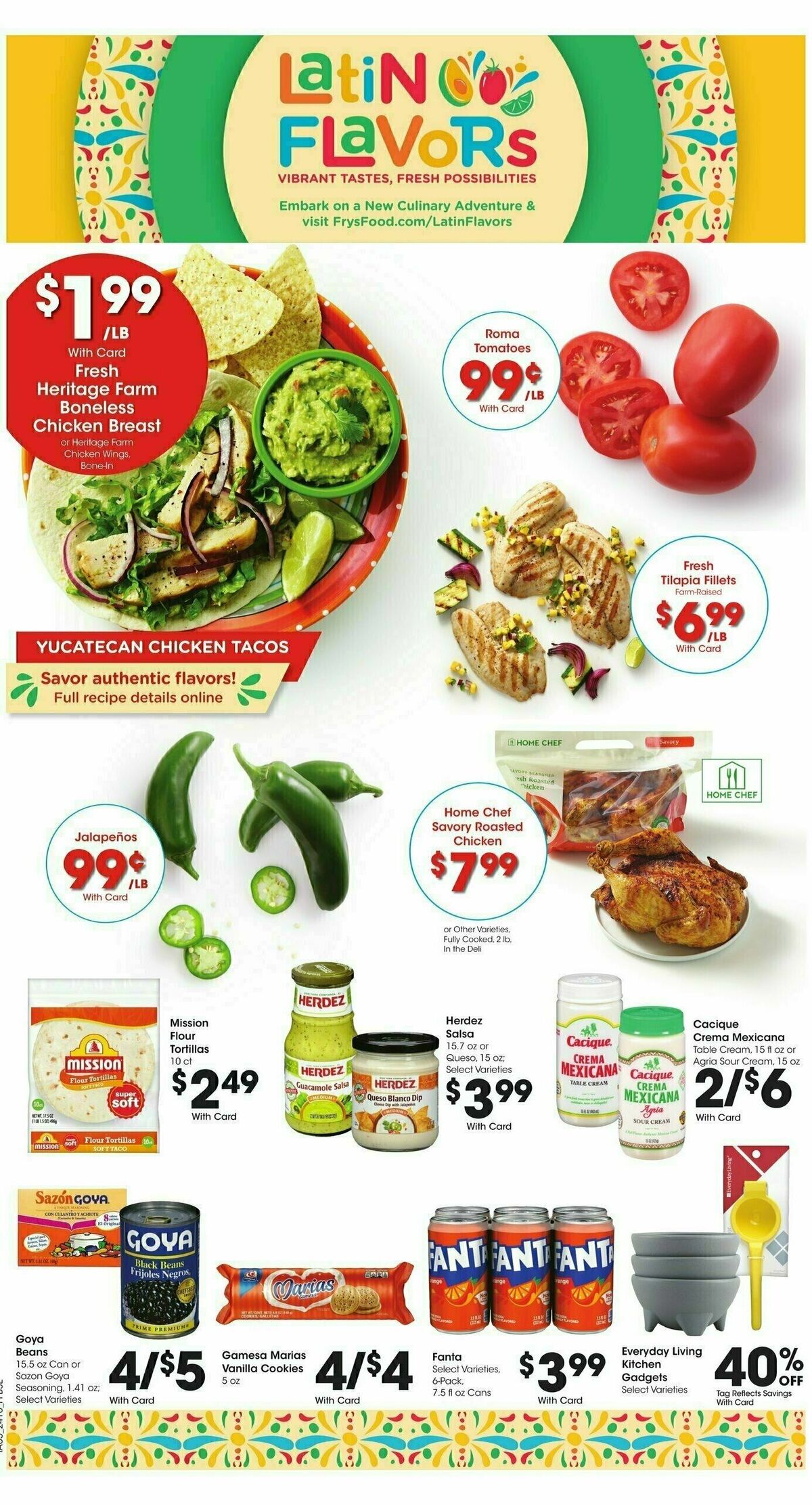 Fry's Food Weekly Ad from April 10