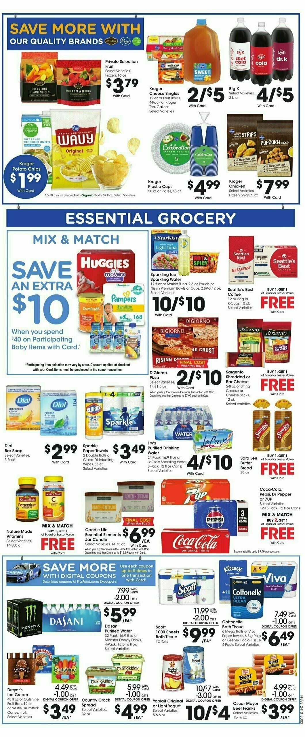 Fry's Food Weekly Ad from April 10