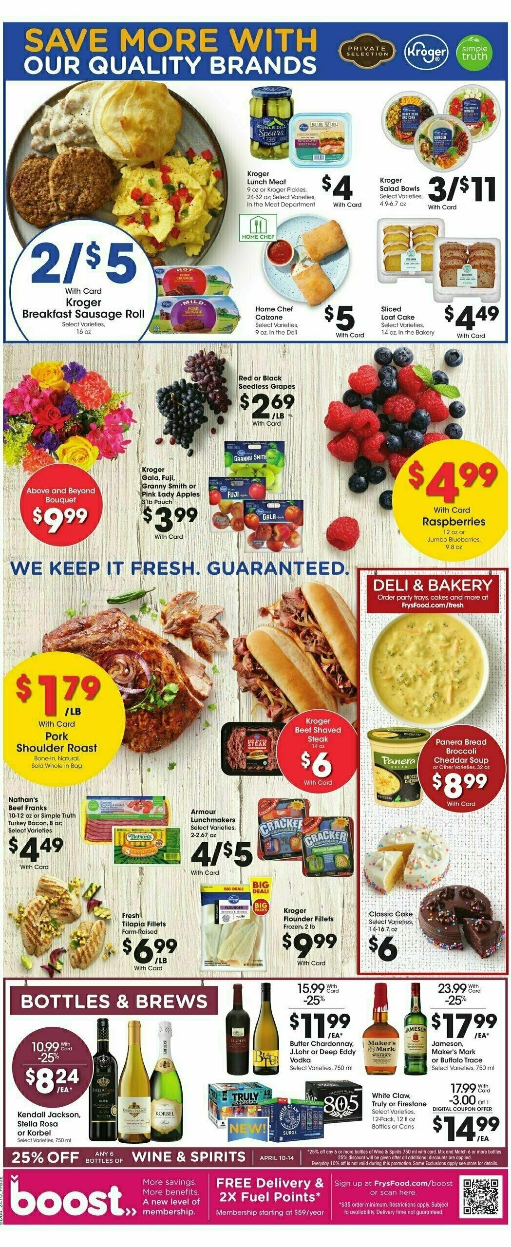 Fry's Food Weekly Ad from April 10