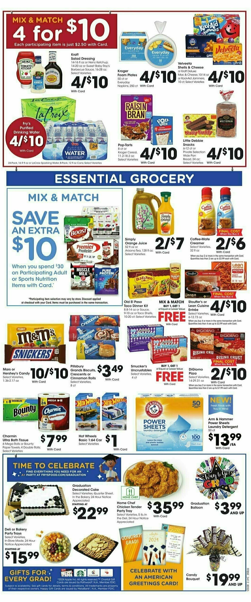 Fry's Food Weekly Ad from April 24