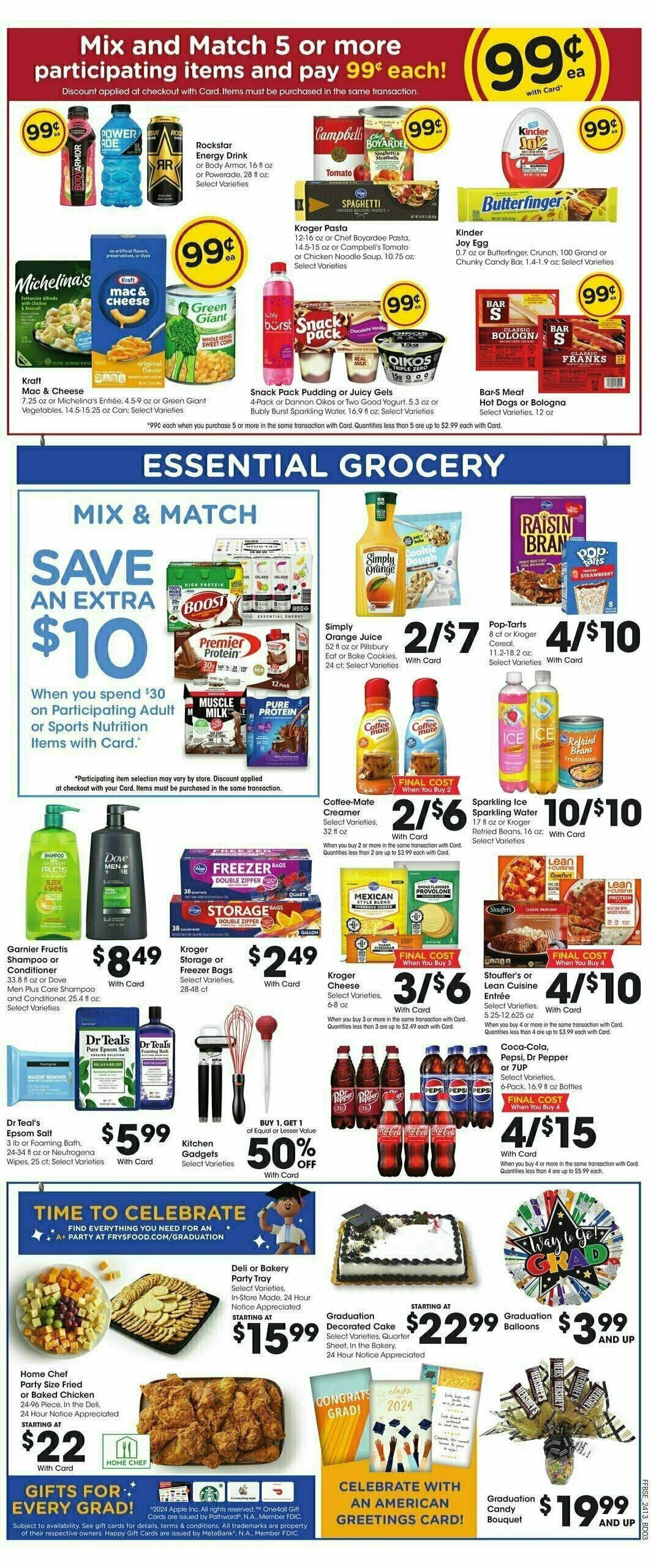 Fry's Food Weekly Ad from May 1