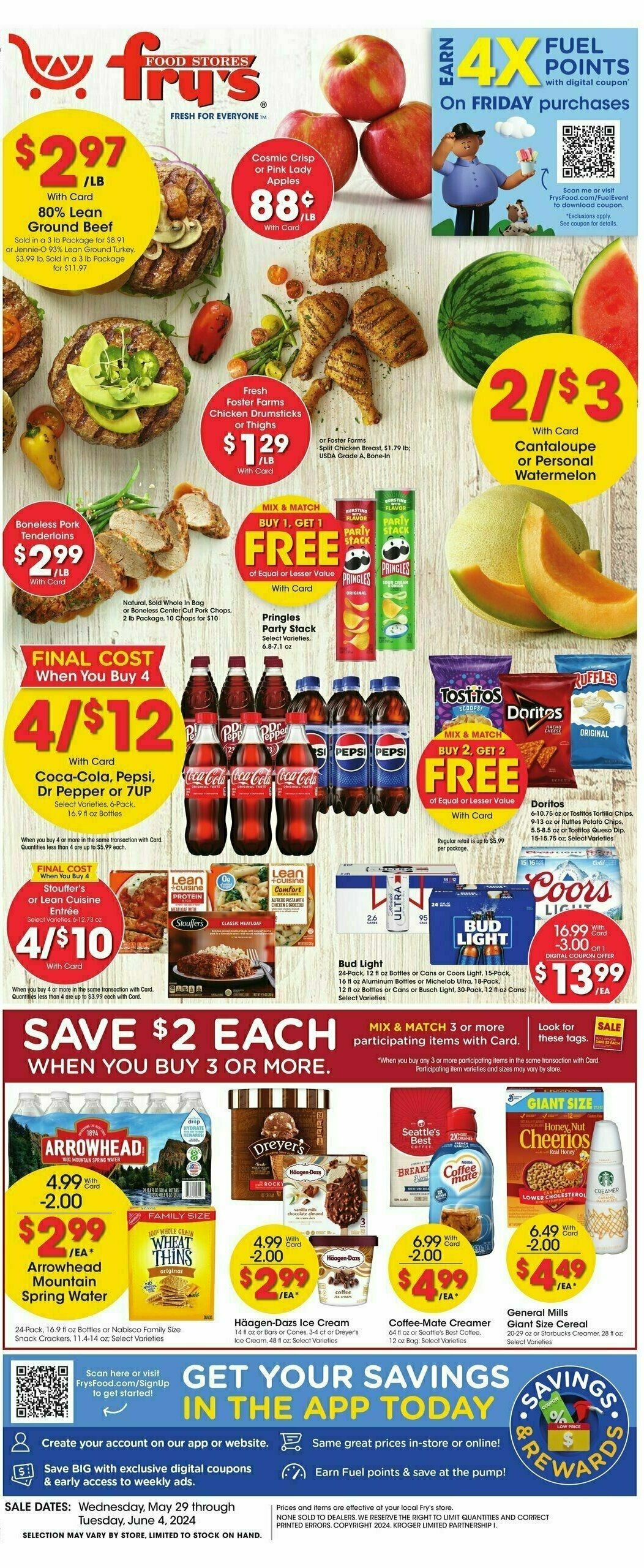 Fry's Food Weekly Ad from May 29