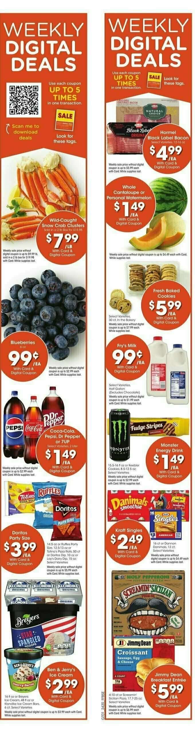 Fry's Food Weekly Ad from June 19