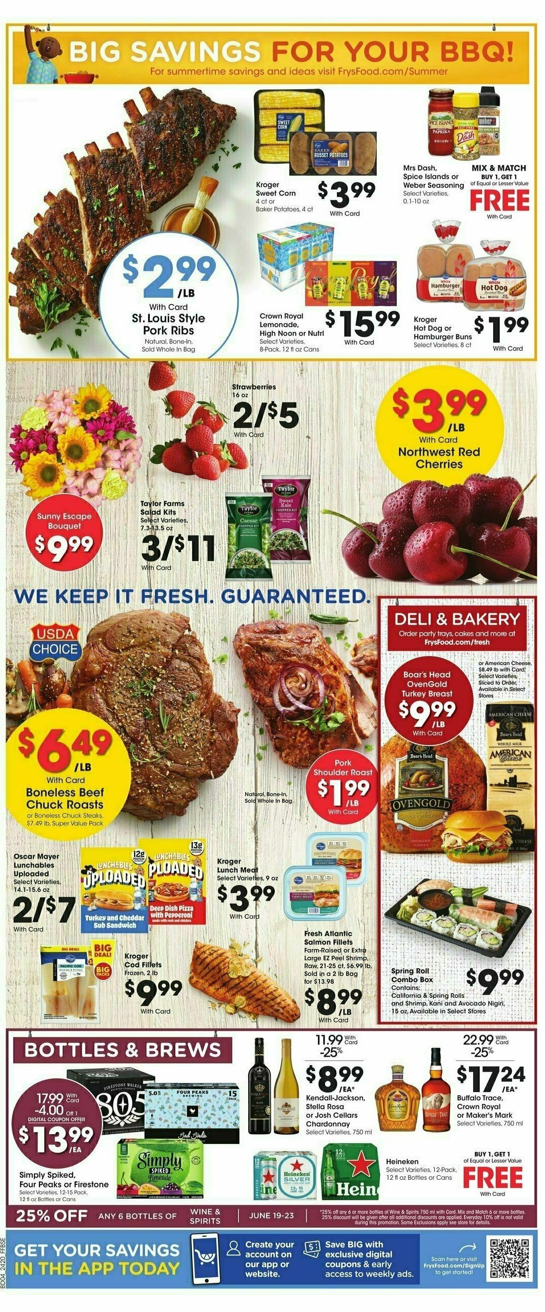 Fry's Food Weekly Ad from June 19