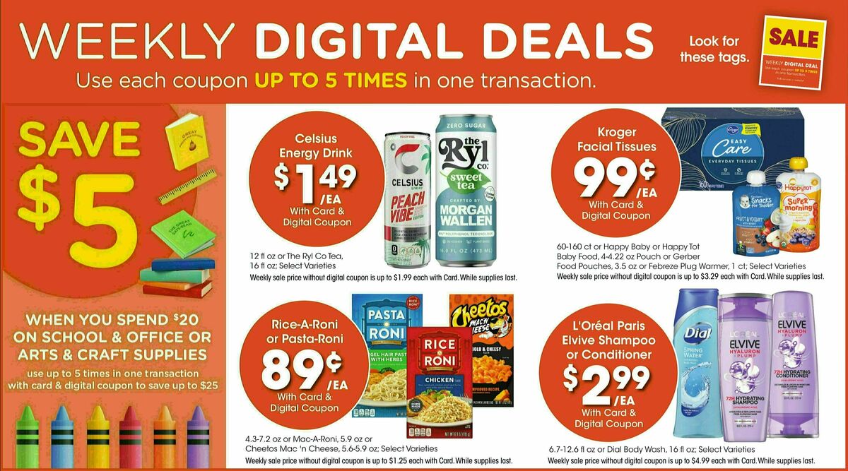 Fry's Food Weekly Ad from July 17