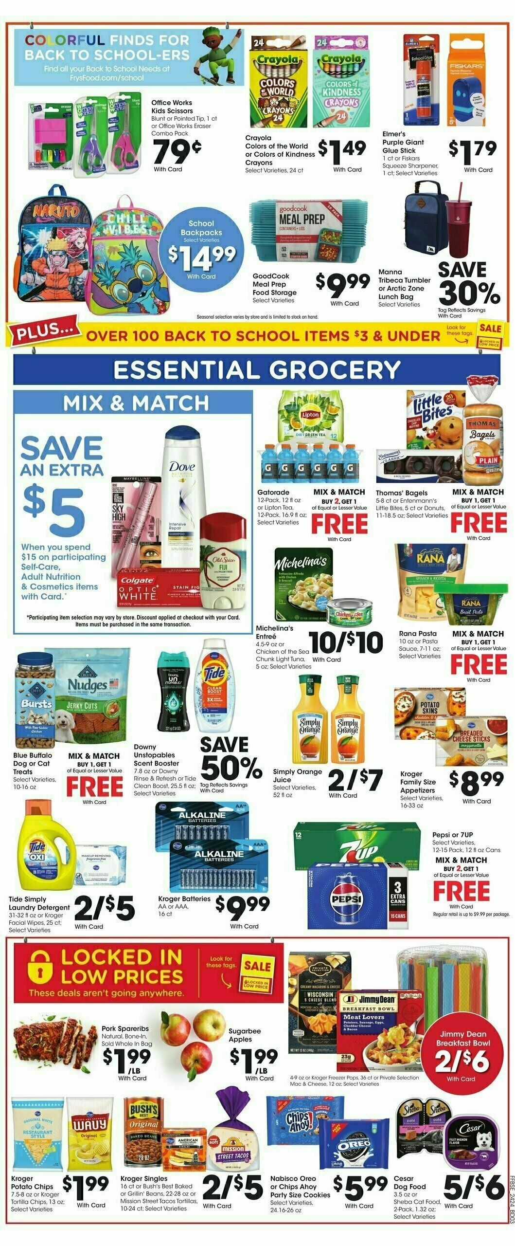 Fry's Food Weekly Ad from July 17