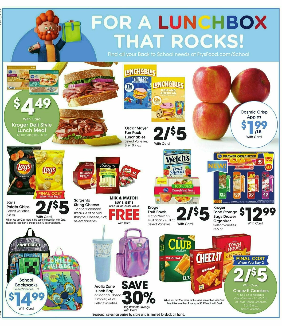 Fry's Food Weekly Ad from August 7