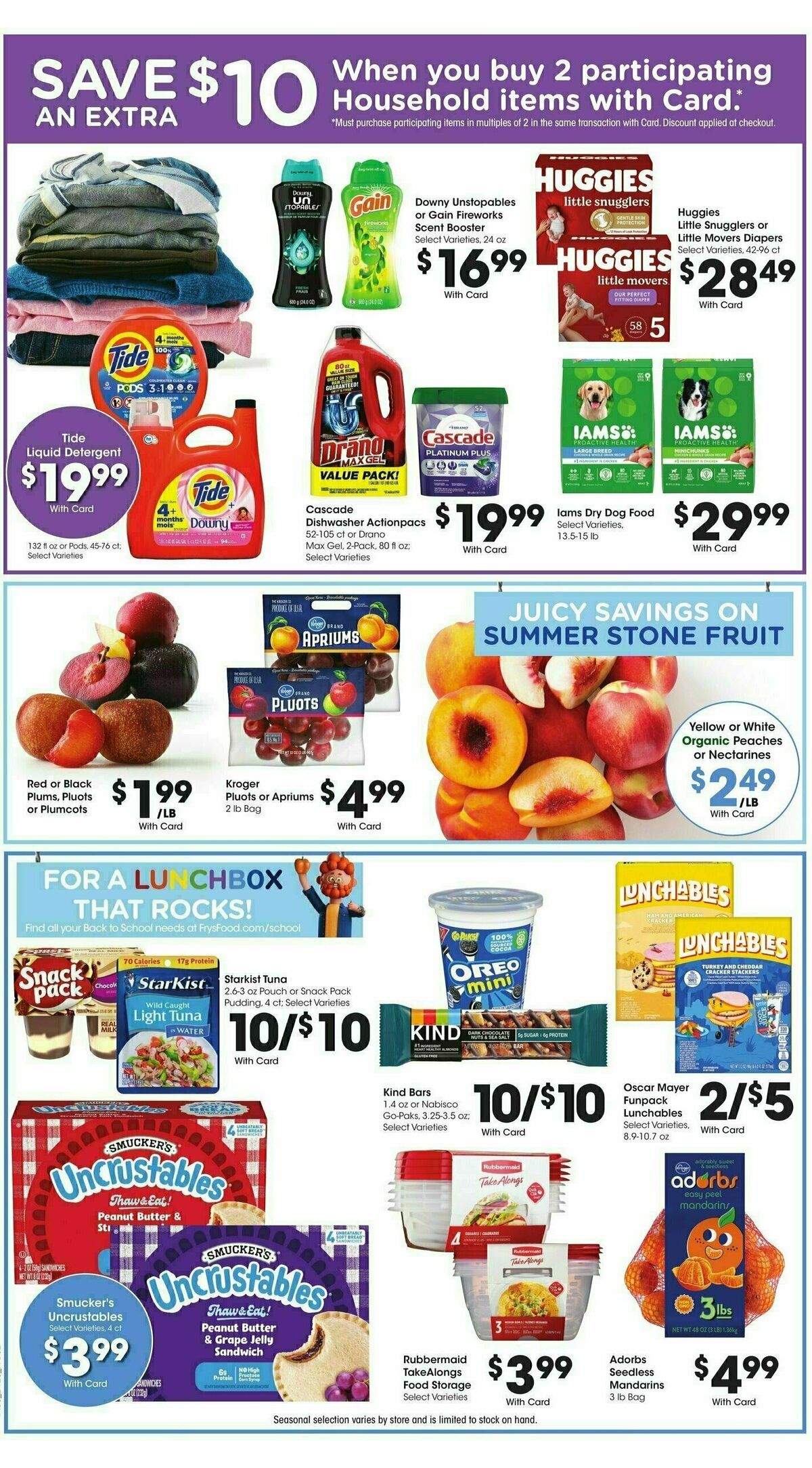 Fry's Food Weekly Ad from August 14