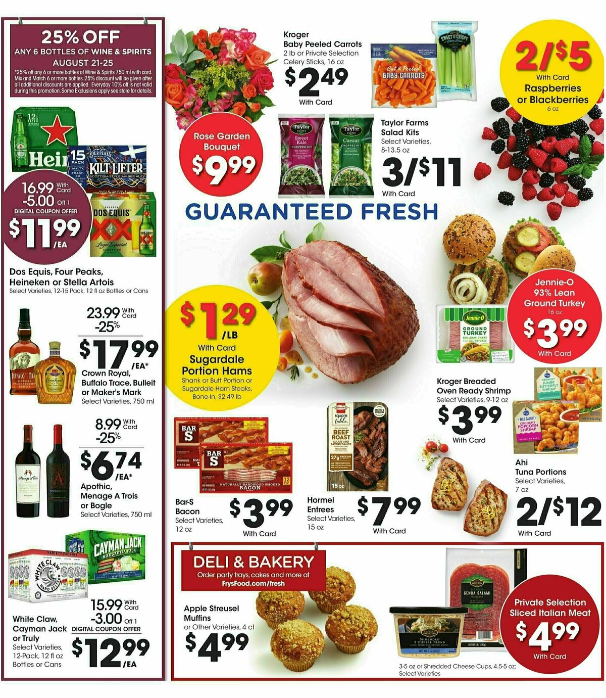 Fry's Food Weekly Ad from August 21