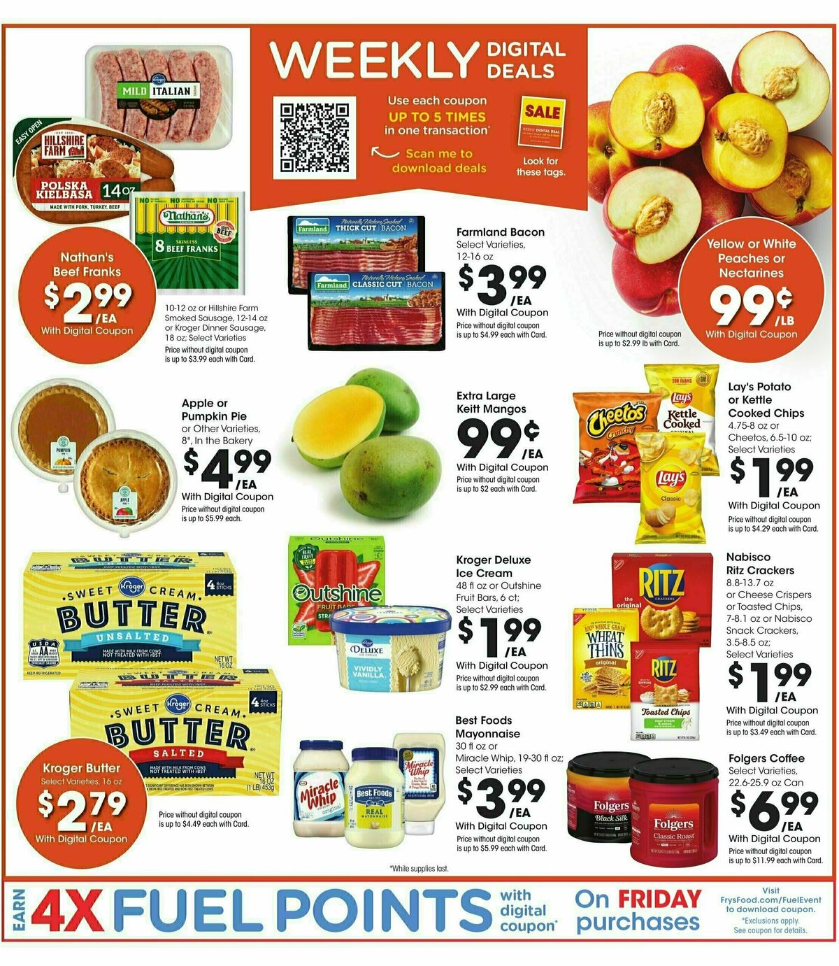 Fry's Food Weekly Ad from August 28