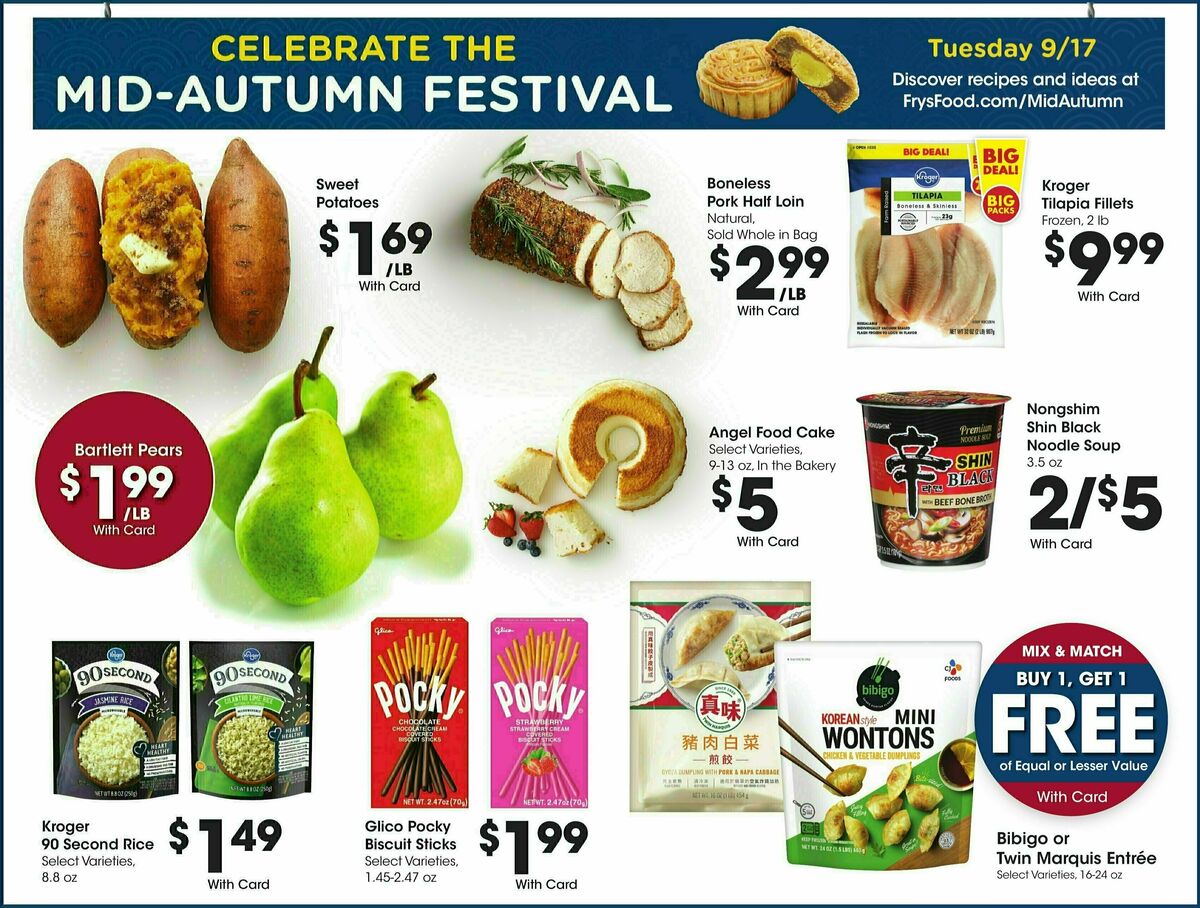 Fry's Food Weekly Ad from September 4