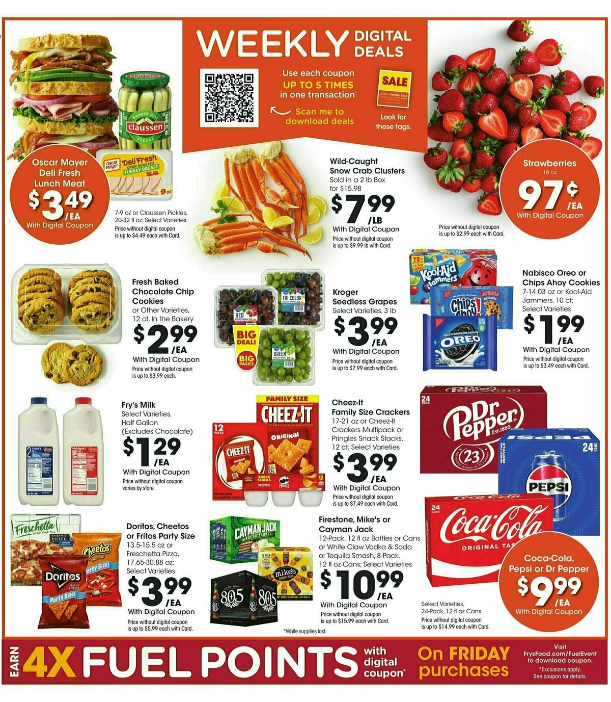 Fry's Food Weekly Ad from September 4