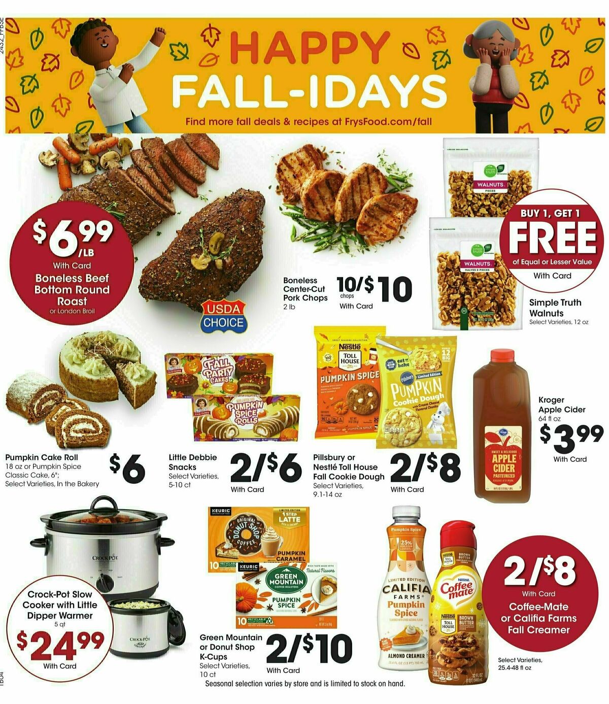 Fry's Food Weekly Ad from September 11