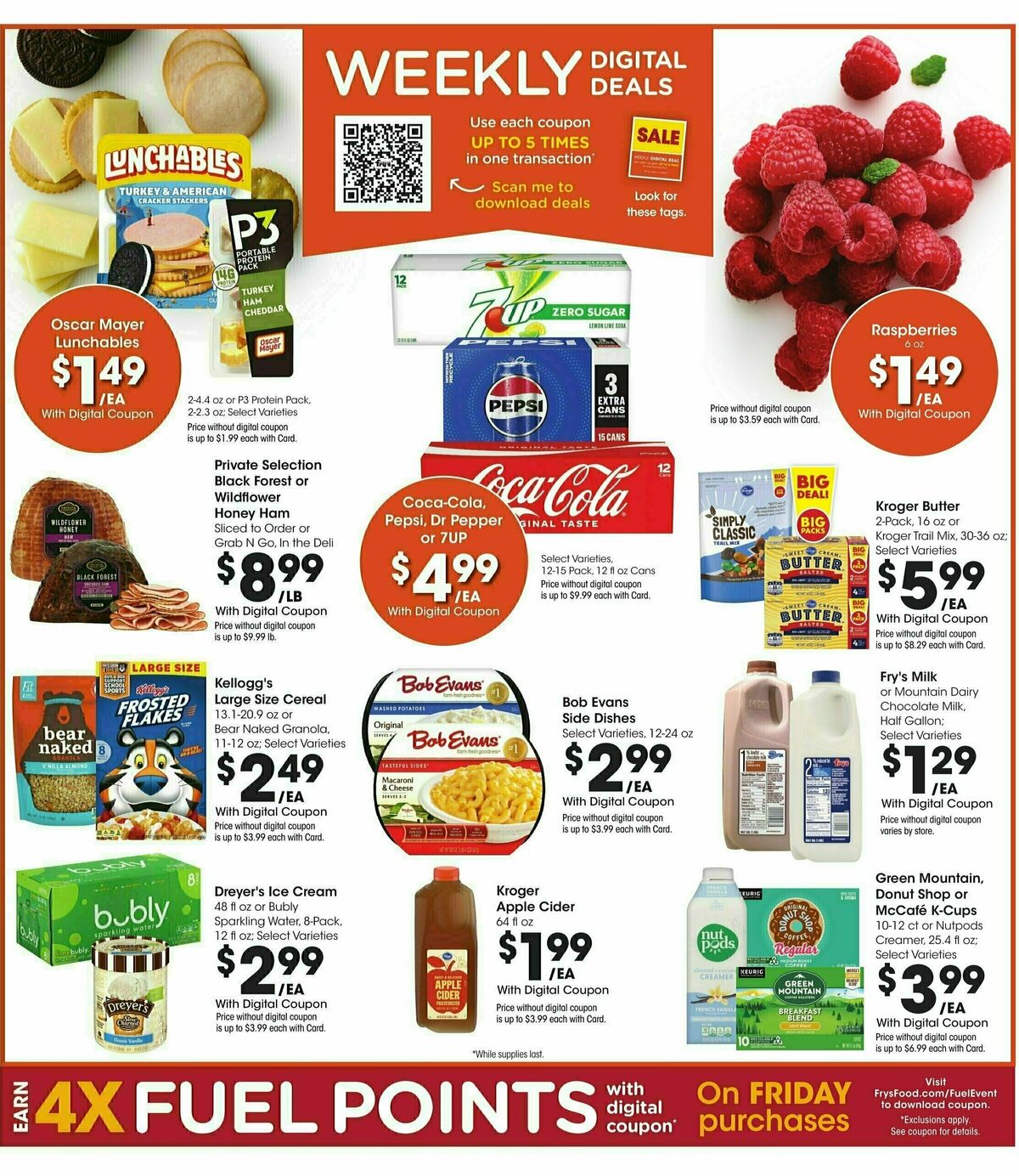 Fry's Food Weekly Ad from September 18