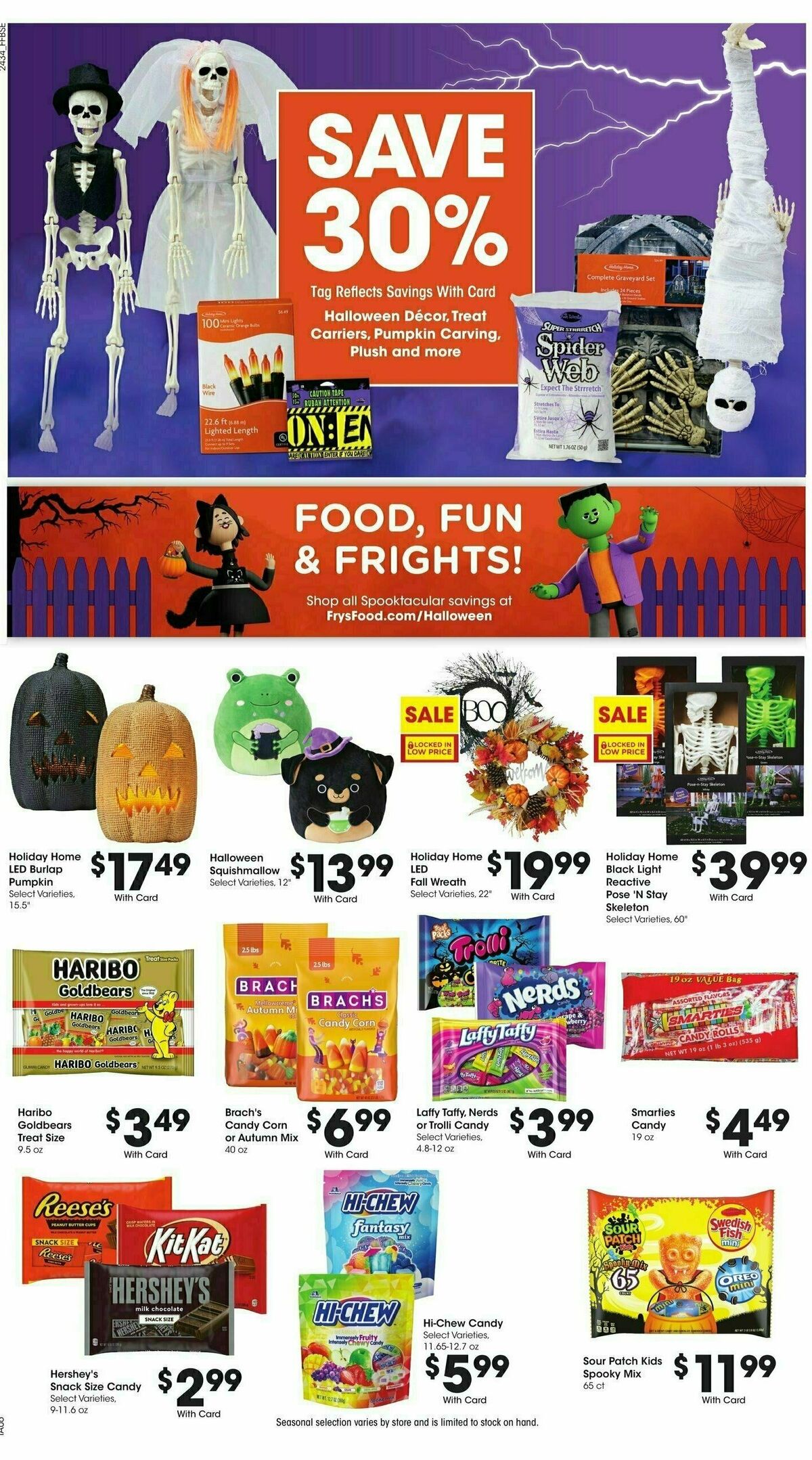 Fry's Food Weekly Ad from September 25