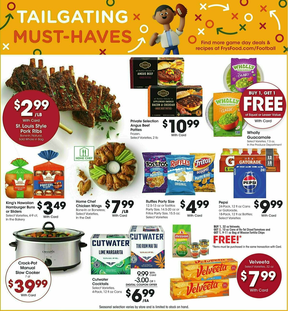 Fry's Food Weekly Ad from September 25