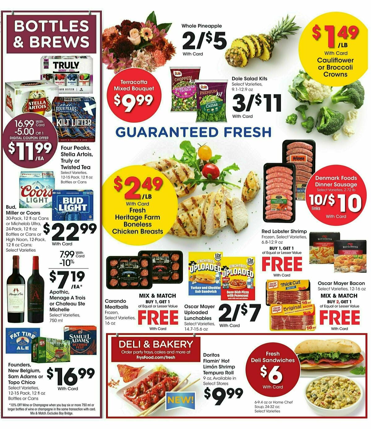 Fry's Food Weekly Ad from October 2