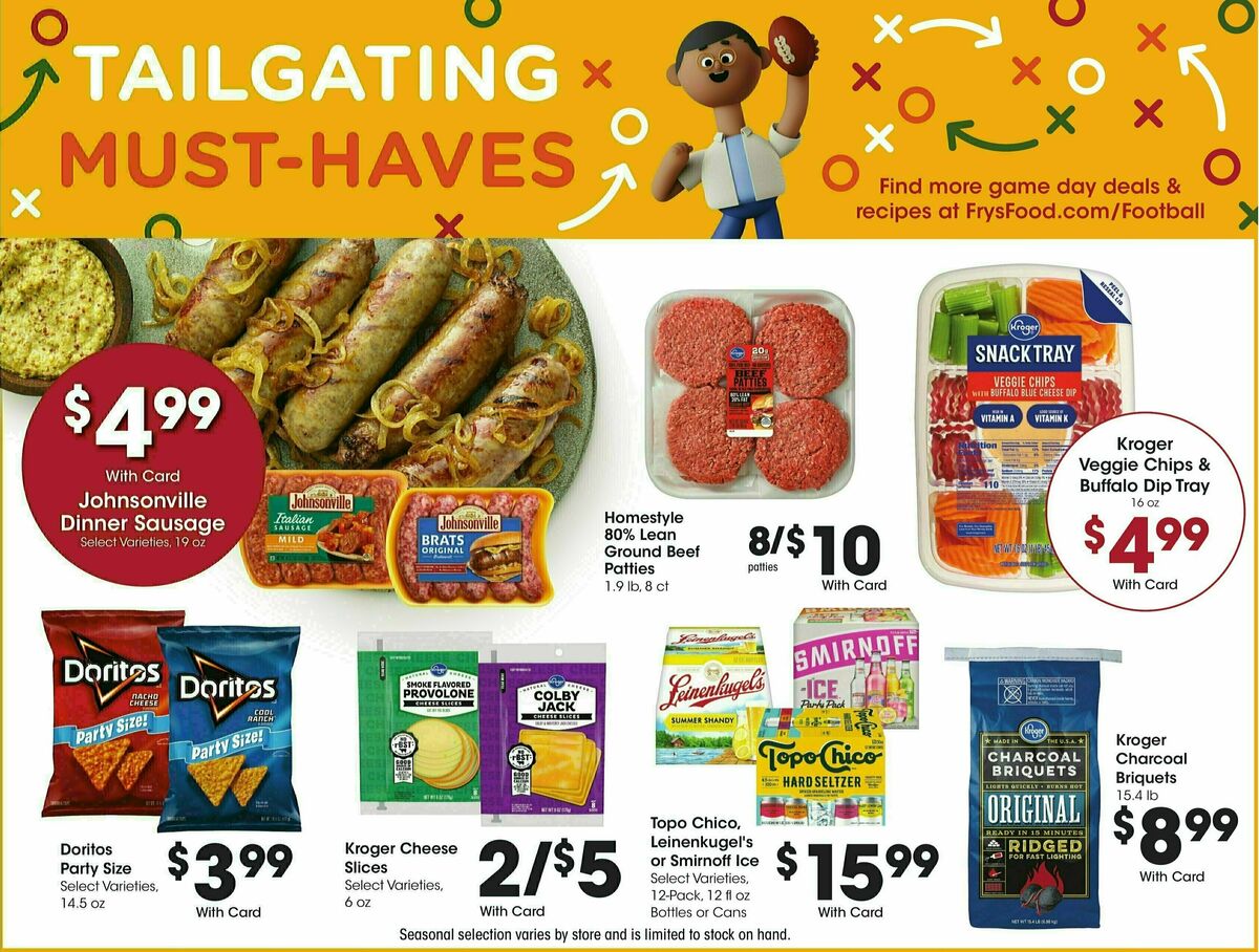 Fry's Food Weekly Ad from October 9