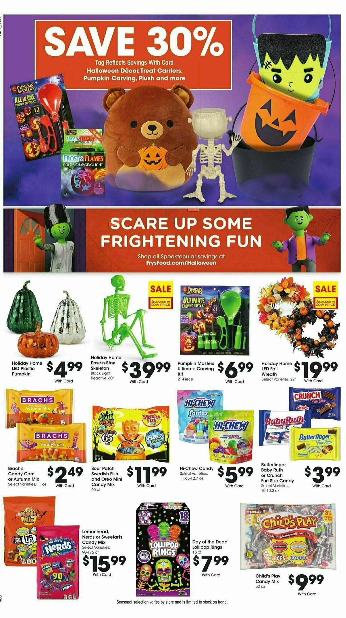 Fry's Food Weekly Ad from October 16