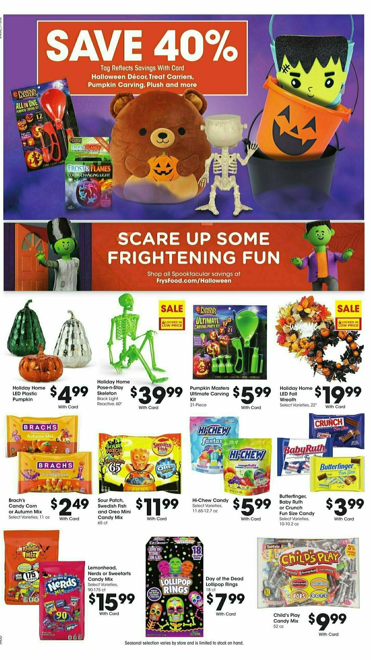 Fry's Food Weekly Ad from October 23