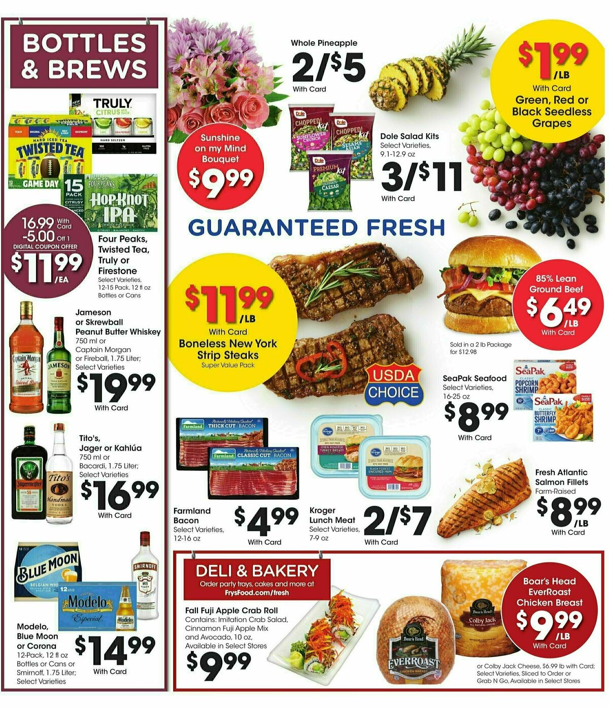 Fry's Food Weekly Ad from October 30