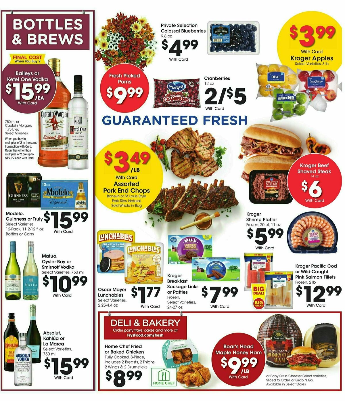 Fry's Food Weekly Ad from November 6