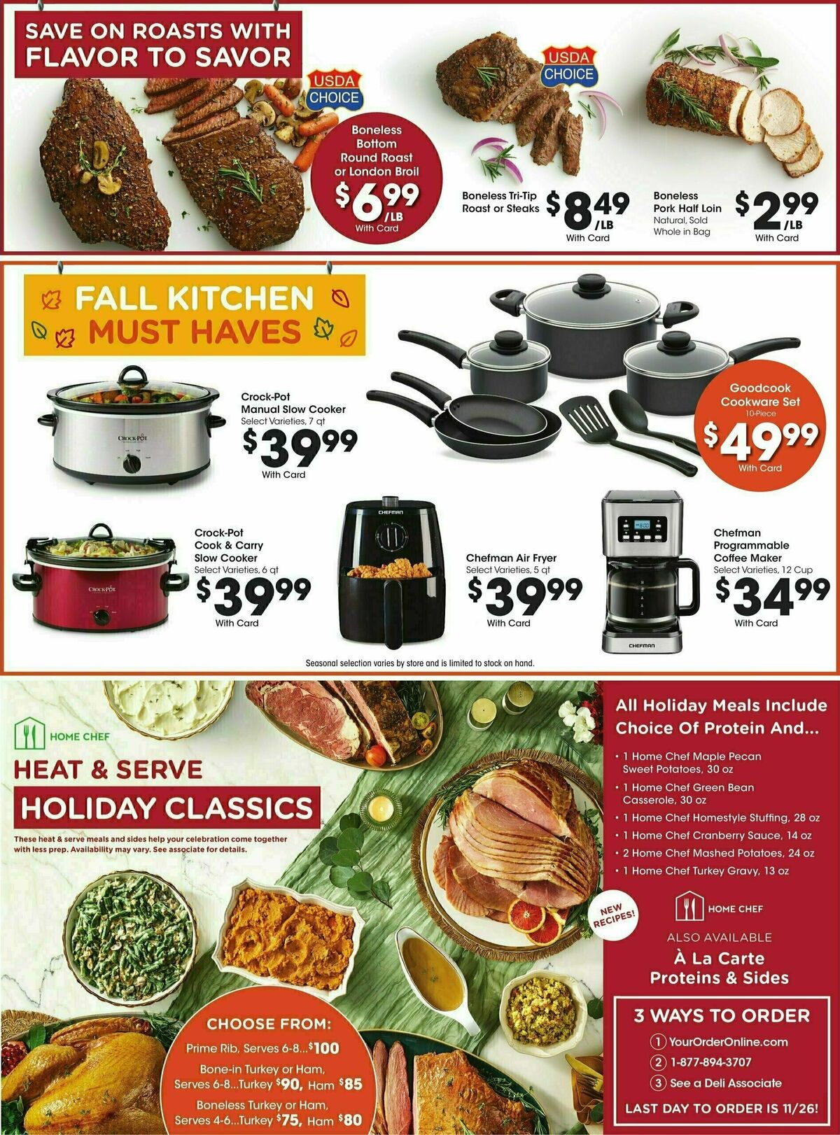 Fry's Food Weekly Ad from November 6