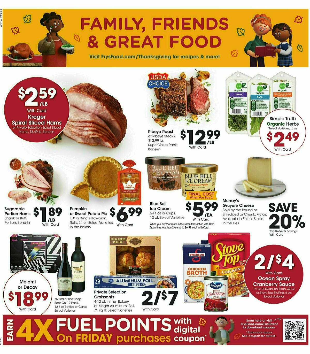 Fry's Food Weekly Ad from November 20