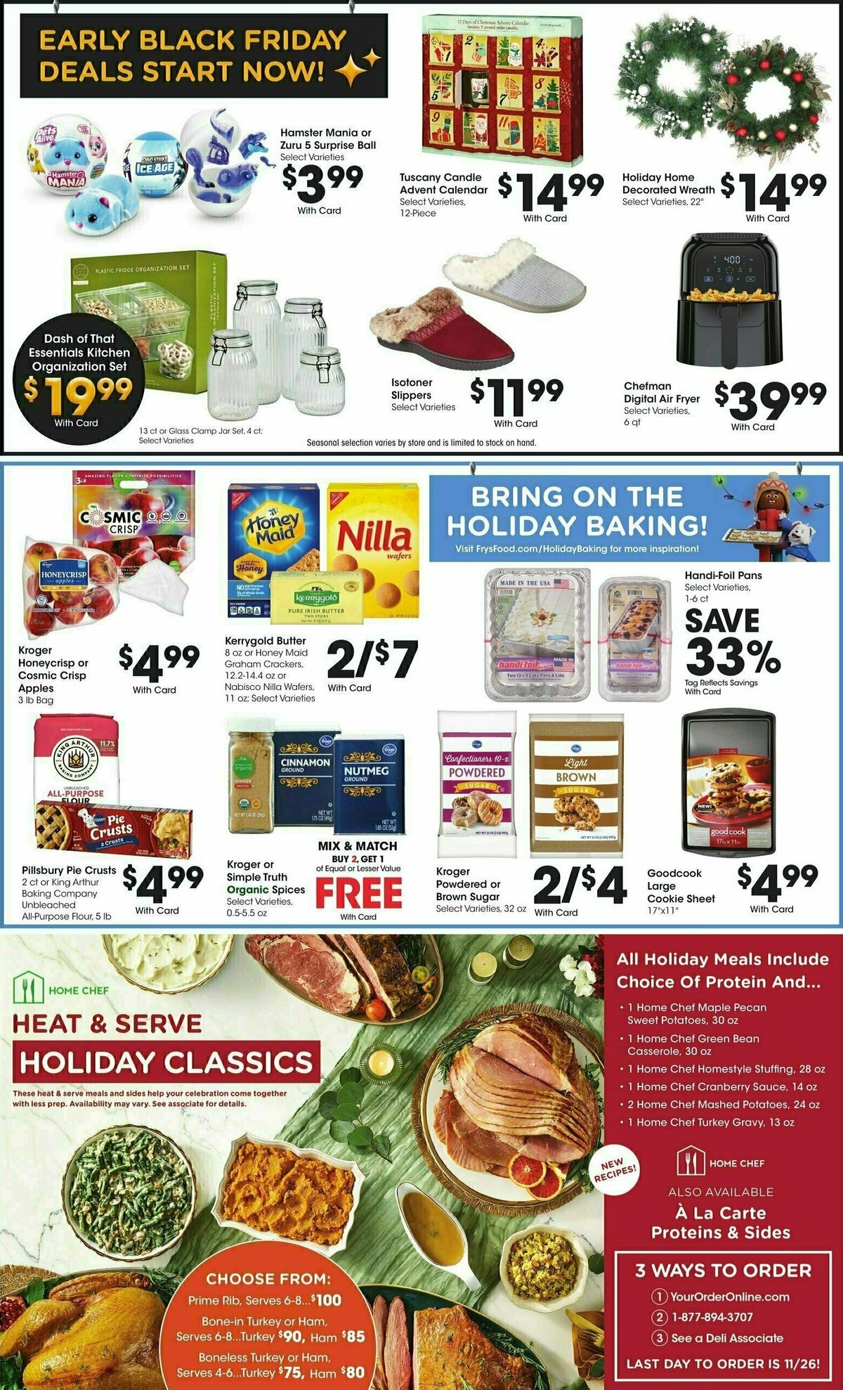 Fry's Food Weekly Ad from November 20