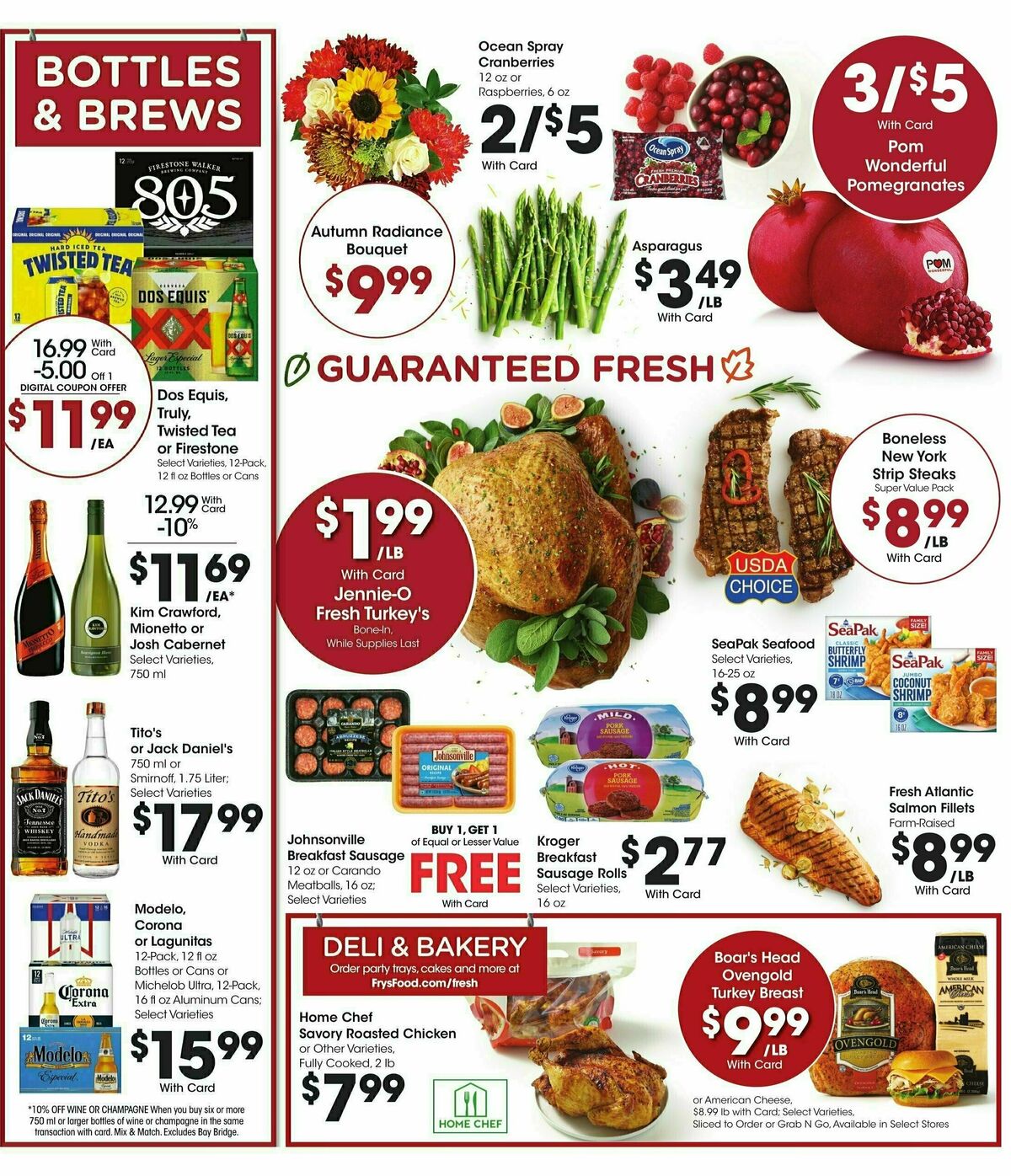 Fry's Food Weekly Ad from November 20