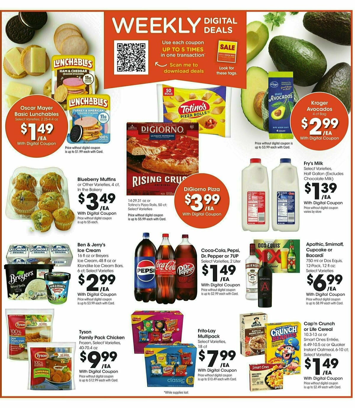 Fry's Food Weekly Ad from November 29