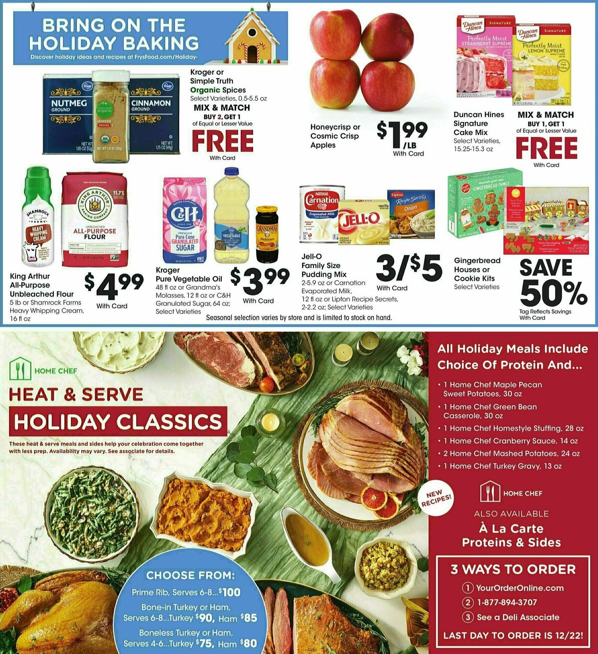 Fry's Food Weekly Ad from December 18