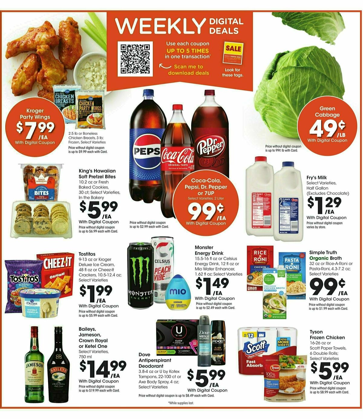 Fry's Food Weekly Ad from December 26