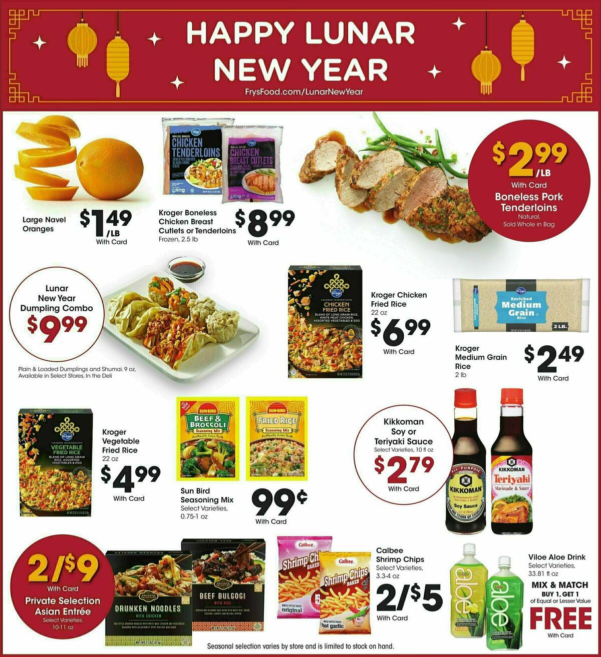 Fry's Food Weekly Ad from January 8