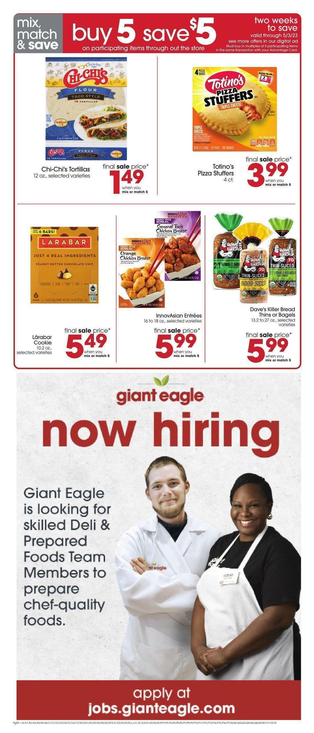 Giant Eagle Weekly Ad from April 20