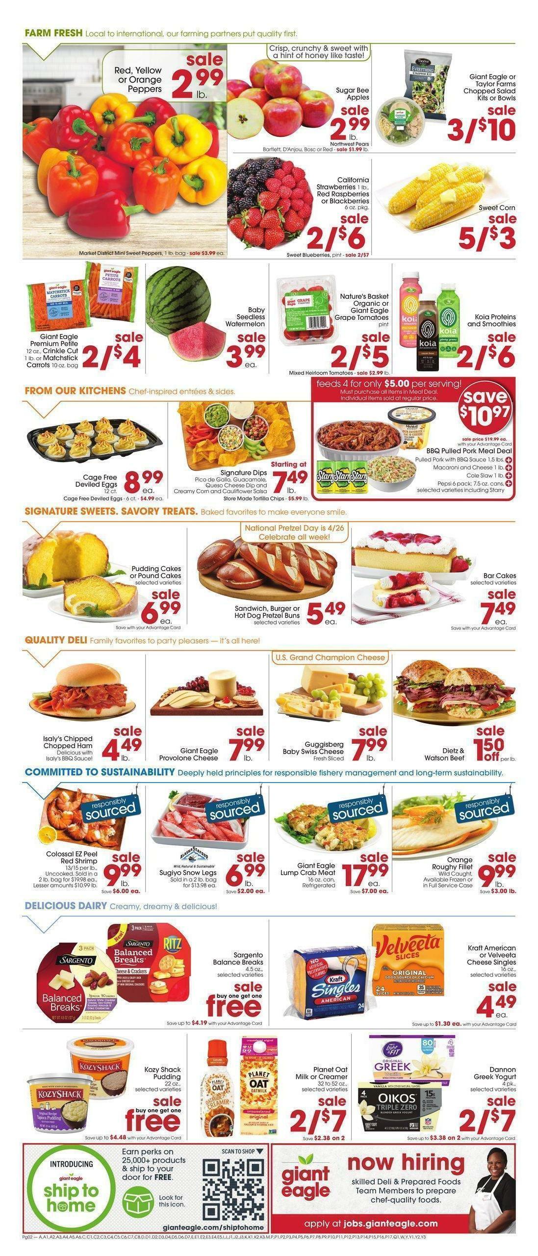 Giant Eagle Weekly Ad from April 20