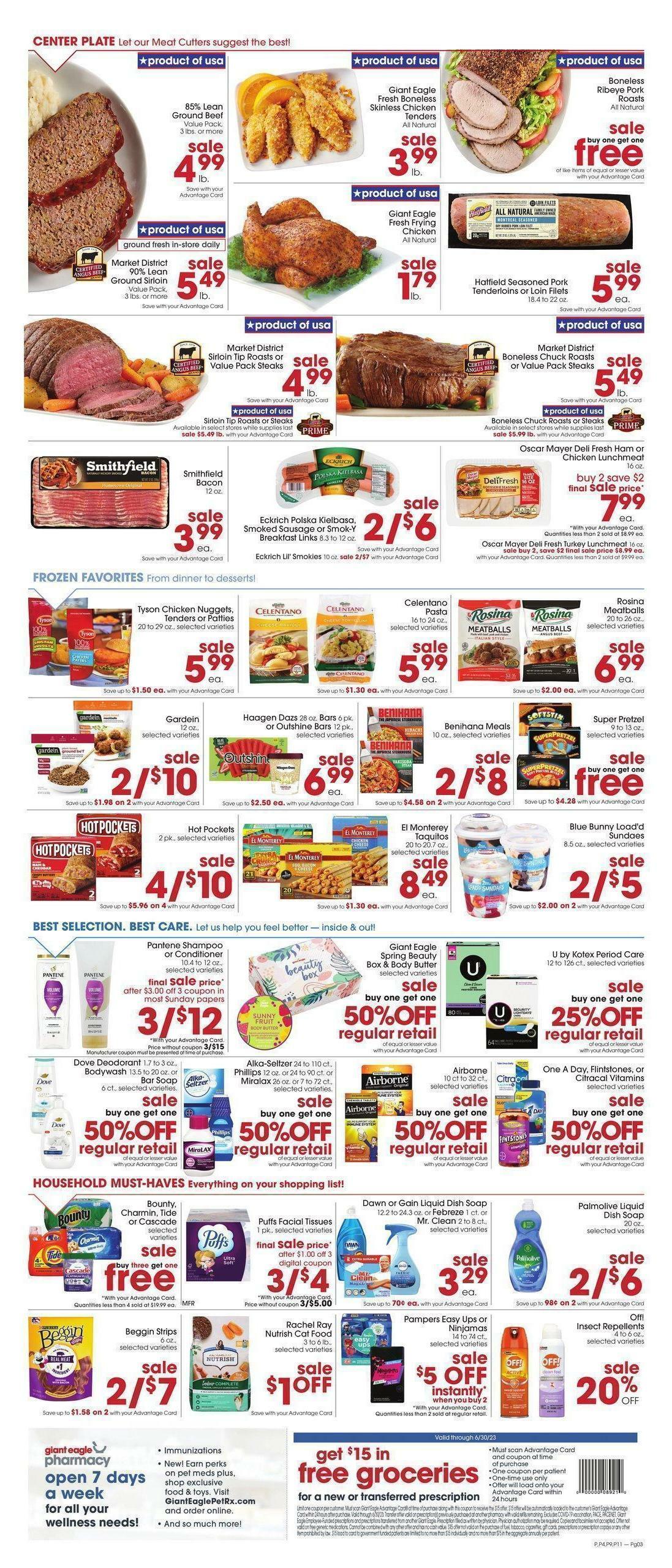 Giant Eagle Weekly Ad from April 27