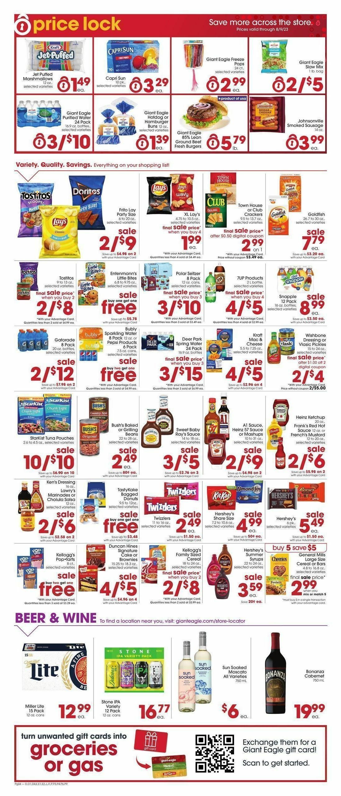 Giant Eagle Weekly Ad from June 22