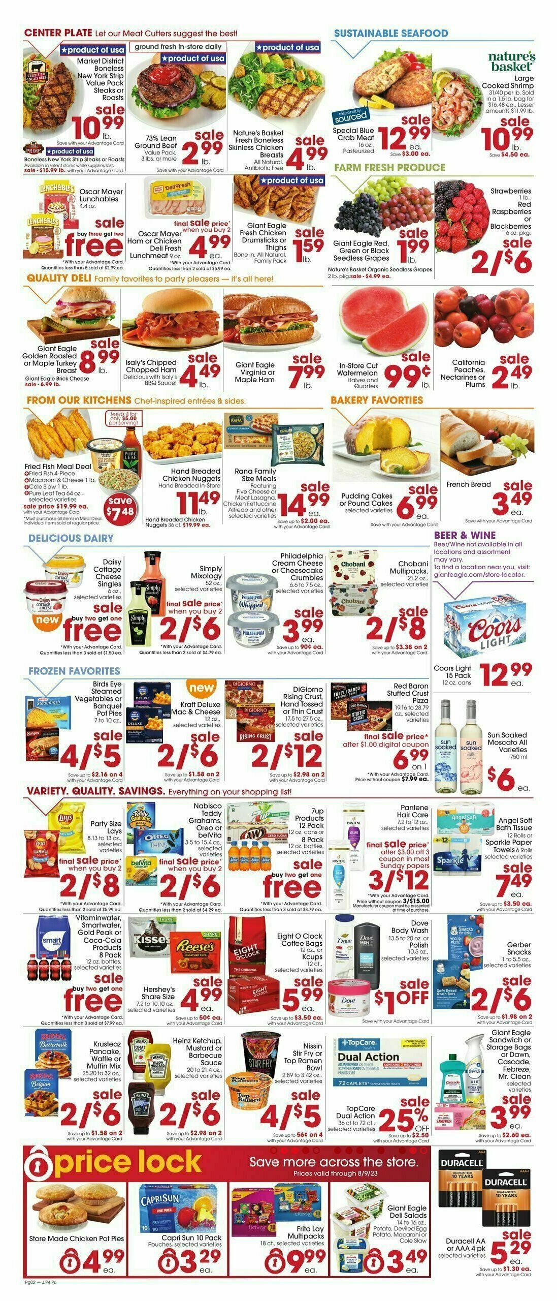 Giant Eagle Weekly Ad from July 27